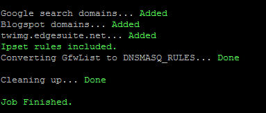 一键脚本将GFWList转换为dnsmasq规则实现路由器科学上网
