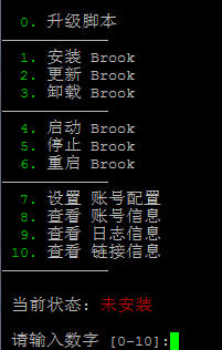 逗比Brook一键安装脚本 新型代理VPN软件(doubi brook)