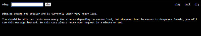 PING.PE:国外VPS服务器IP黑名单检测专业工具网站