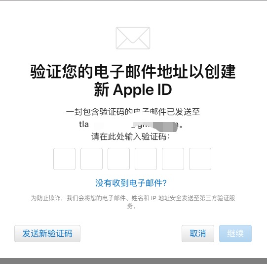 apple id填写验证码