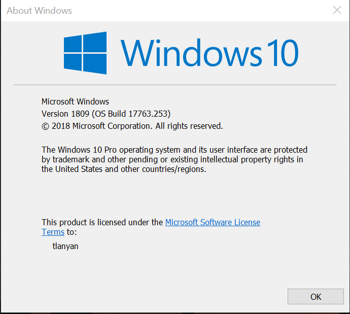windows 1809版 windows 1809版