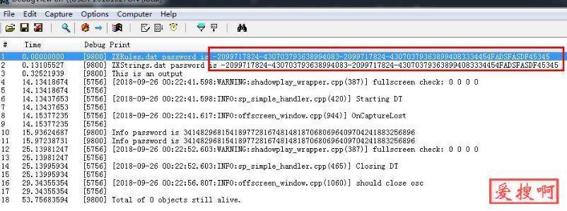 任意版本ZXRules.dat文件密码提取工具dnspy、Dbgview工具打包下载 任意版本ZXRules.dat文件密码提取工具dnspy、Dbgview工具打包下载