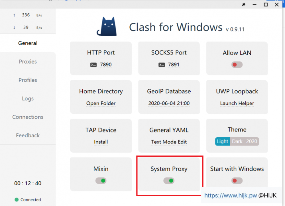 clash开启系统代理