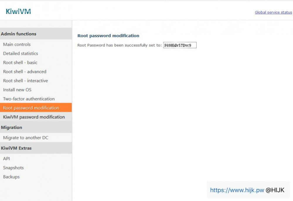 搬瓦工重置root密码成功