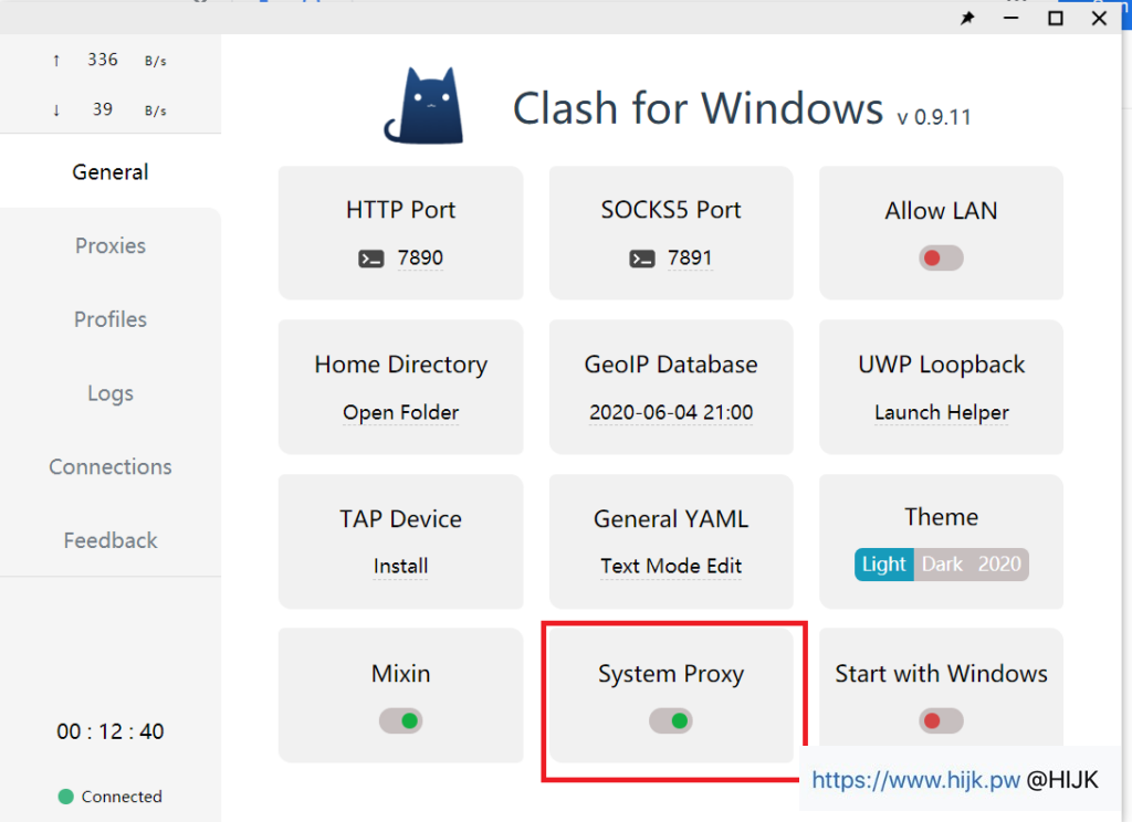 clash开启系统代理
