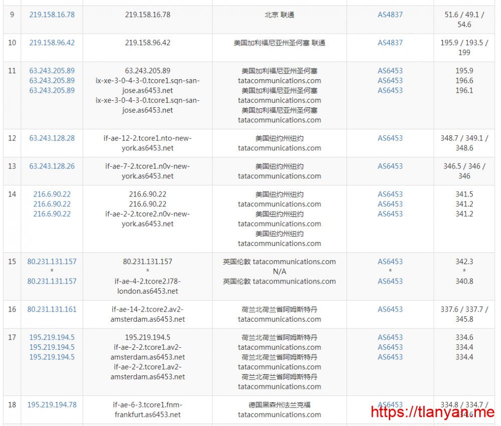 云筏科技服务器联通去程路由 云筏科技服务器联通去程路由