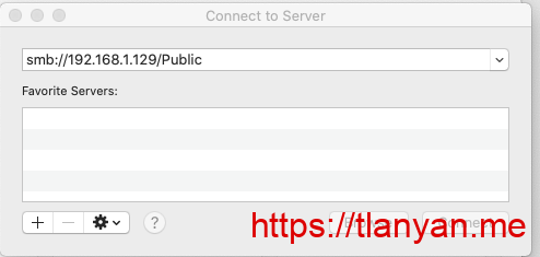 macos连接samba