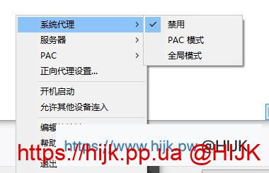 ss选择代理模式
